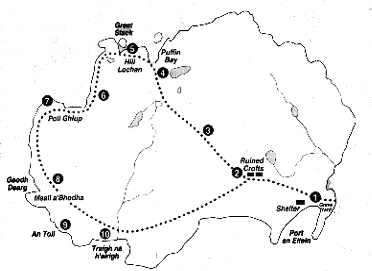 mappa isola Handa